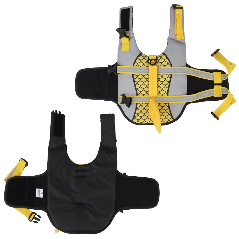 PawiFloat Shark Design Dog Life Jacket for Water Safety