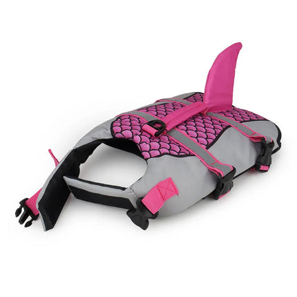 PawiFloat Shark Design Dog Life Jacket for Water Safety
