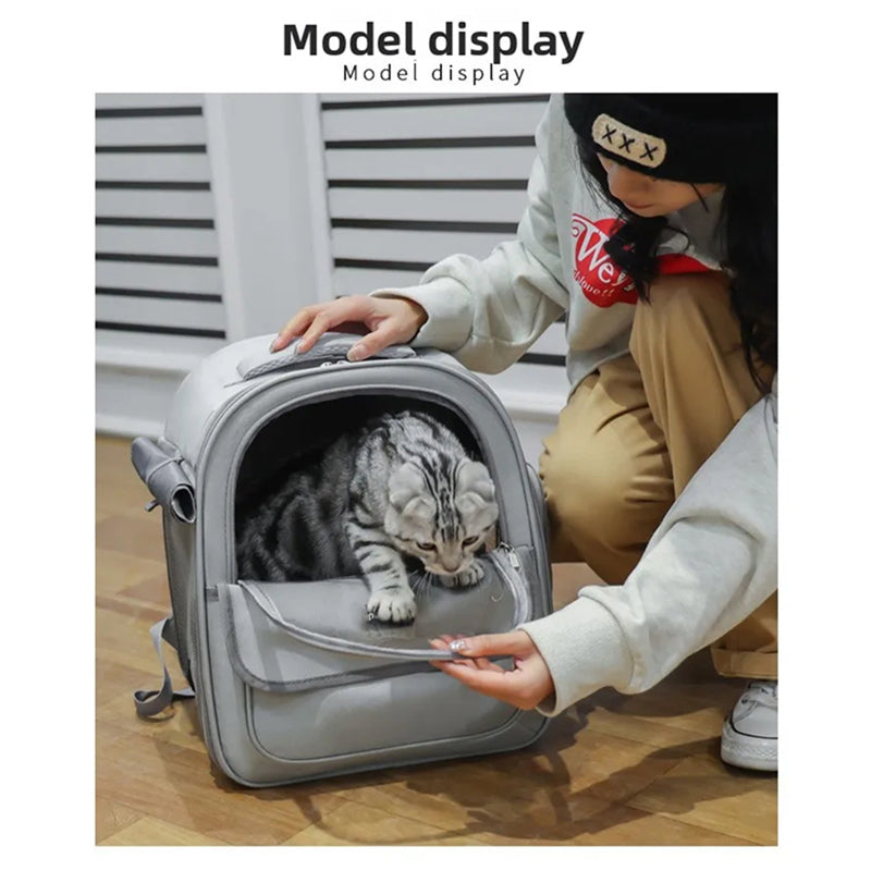 PawsieTive 3-in-1 Breathable Pet Backpack Carrier for Cats and Small Dogs