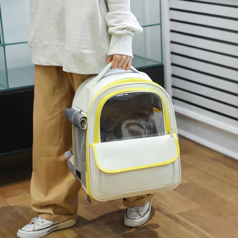 PawsieTive 3-in-1 Breathable Pet Backpack Carrier for Cats and Small Dogs