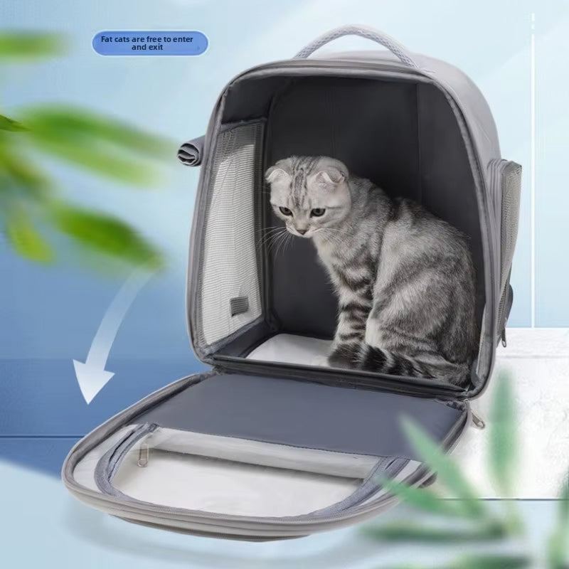 PawsieTive 3-in-1 Breathable Pet Backpack Carrier for Cats and Small Dogs