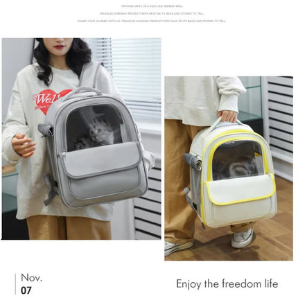PawsieTive 3-in-1 Breathable Pet Backpack Carrier for Cats and Small Dogs