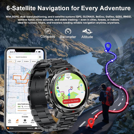 Pexoriax Military-Grade Rugged Sports Smartwatch