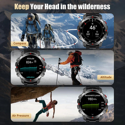 Pexoriax Military-Grade Rugged Sports Smartwatch