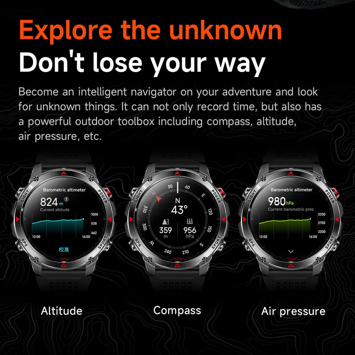 Pexoriax Military-Grade Rugged Sports Smartwatch
