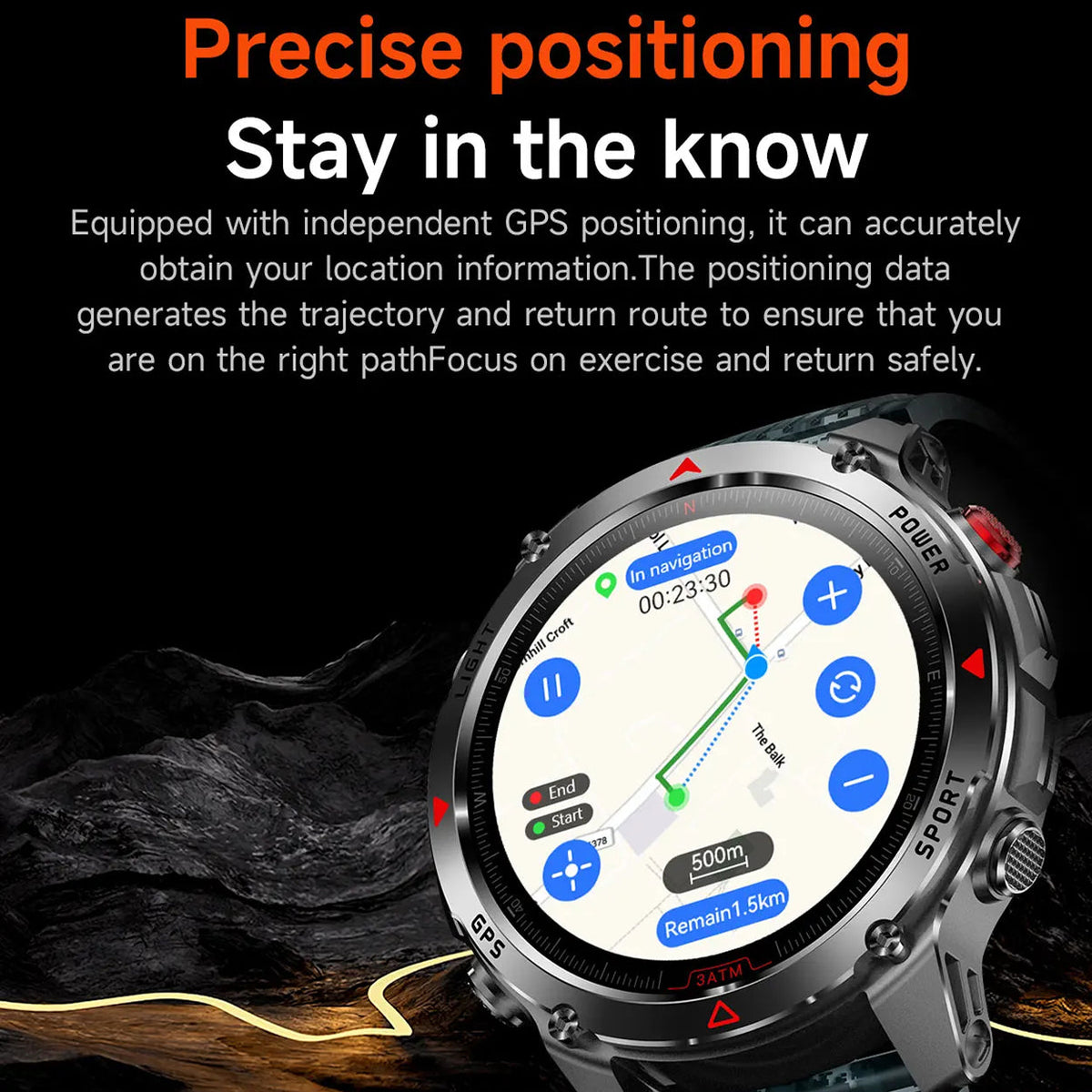 Pexoriax Military-Grade Rugged Sports Smartwatch
