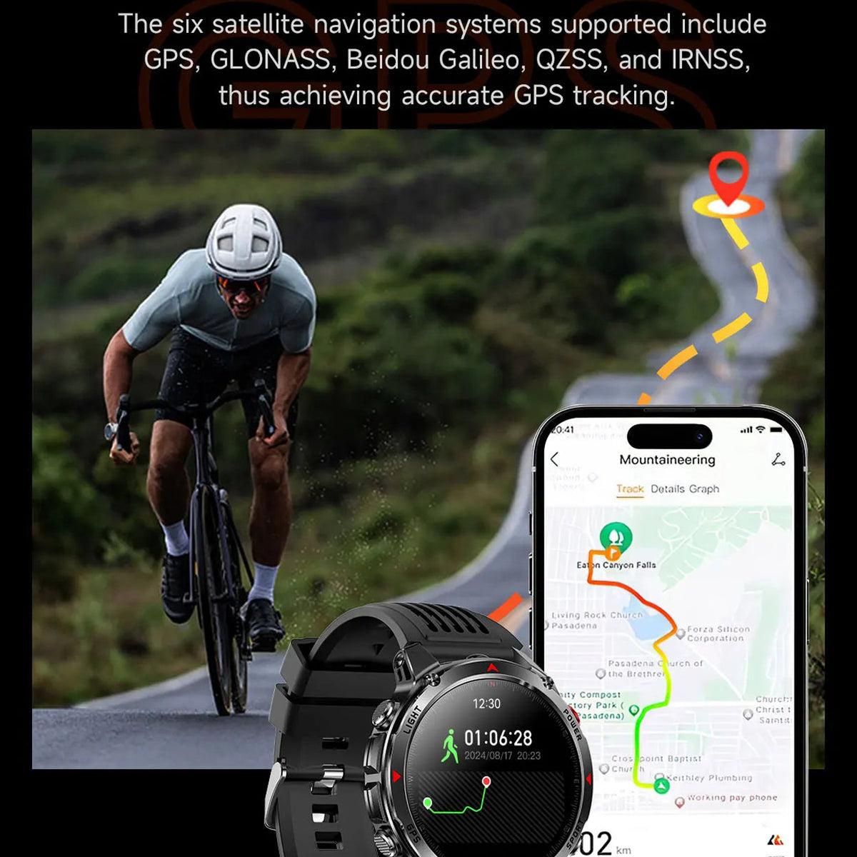 Pexoriax Military-Grade Rugged Sports Smartwatch