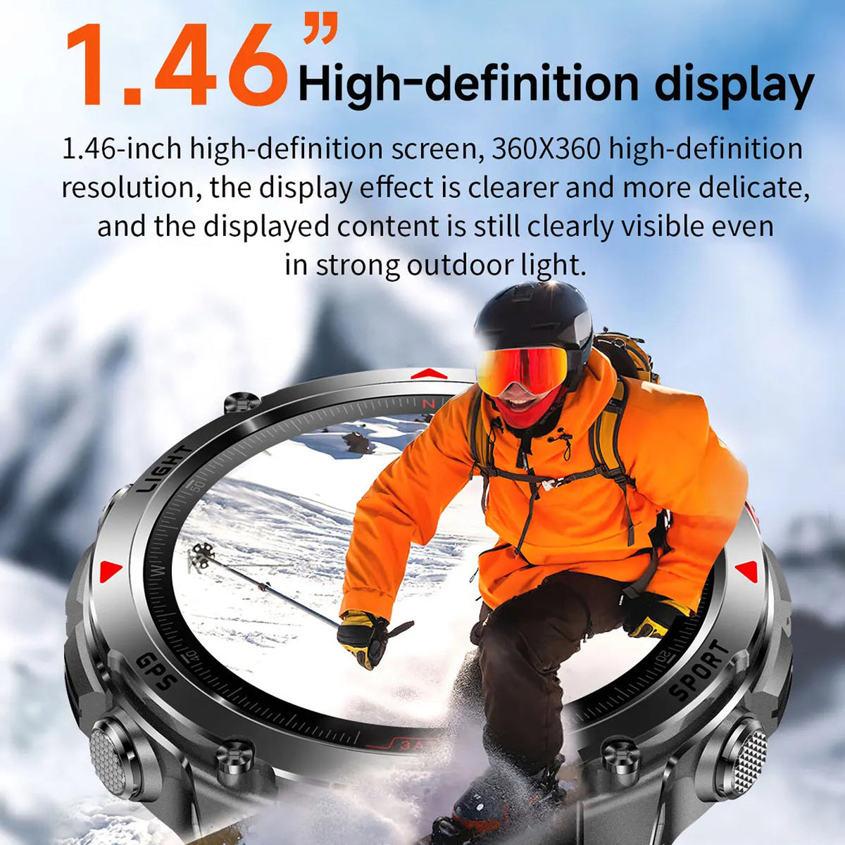 Pexoriax Military-Grade Rugged Sports Smartwatch