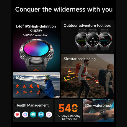 Pexoriax Military-Grade Rugged Sports Smartwatch