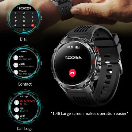 Pexoriax Military-Grade Rugged Sports Smartwatch