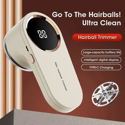 PlushiFiex 6-Blade Fabric Shaver & Lint Remover with LED Display