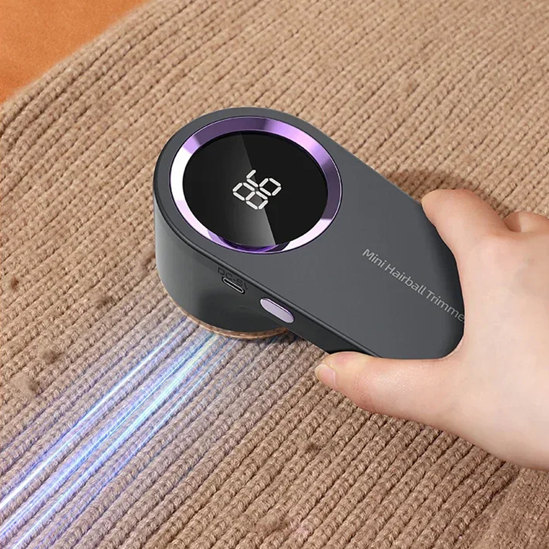 PlushiFiex 6-Blade Fabric Shaver & Lint Remover with LED Display