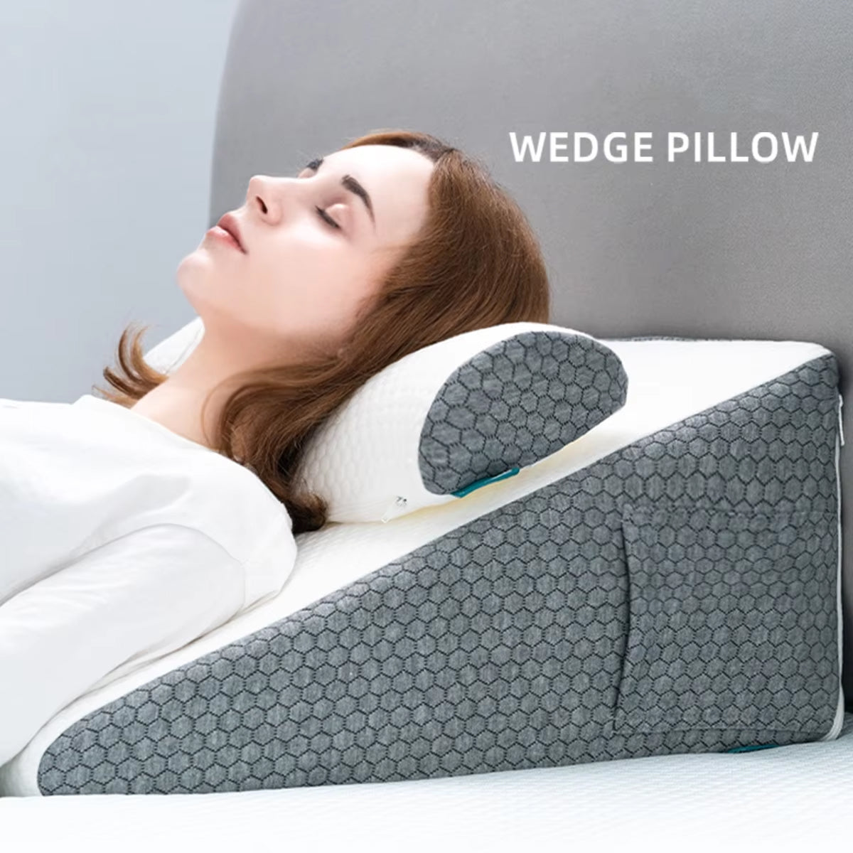 PropZilia Cooling Wedge Pillow for Acid Reflux and GERD Relief