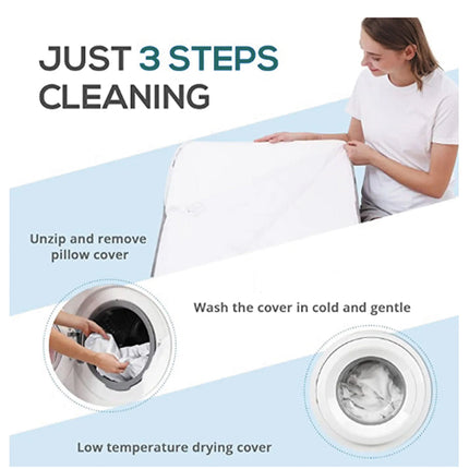 PropZilia Cooling Wedge Pillow for Acid Reflux and GERD Relief