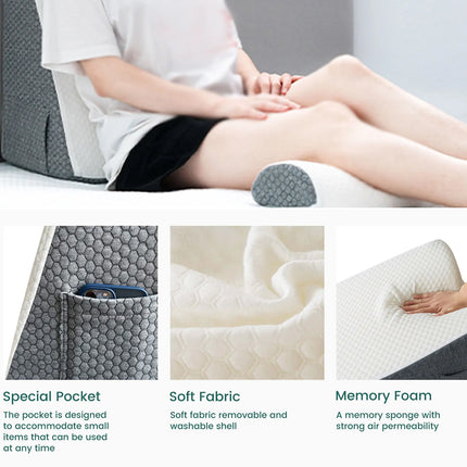 PropZilia Cooling Wedge Pillow for Acid Reflux and GERD Relief