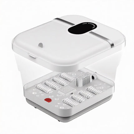 PudLuxi Foldable Foot Spa with 500W Heating and Shiatsu Massage