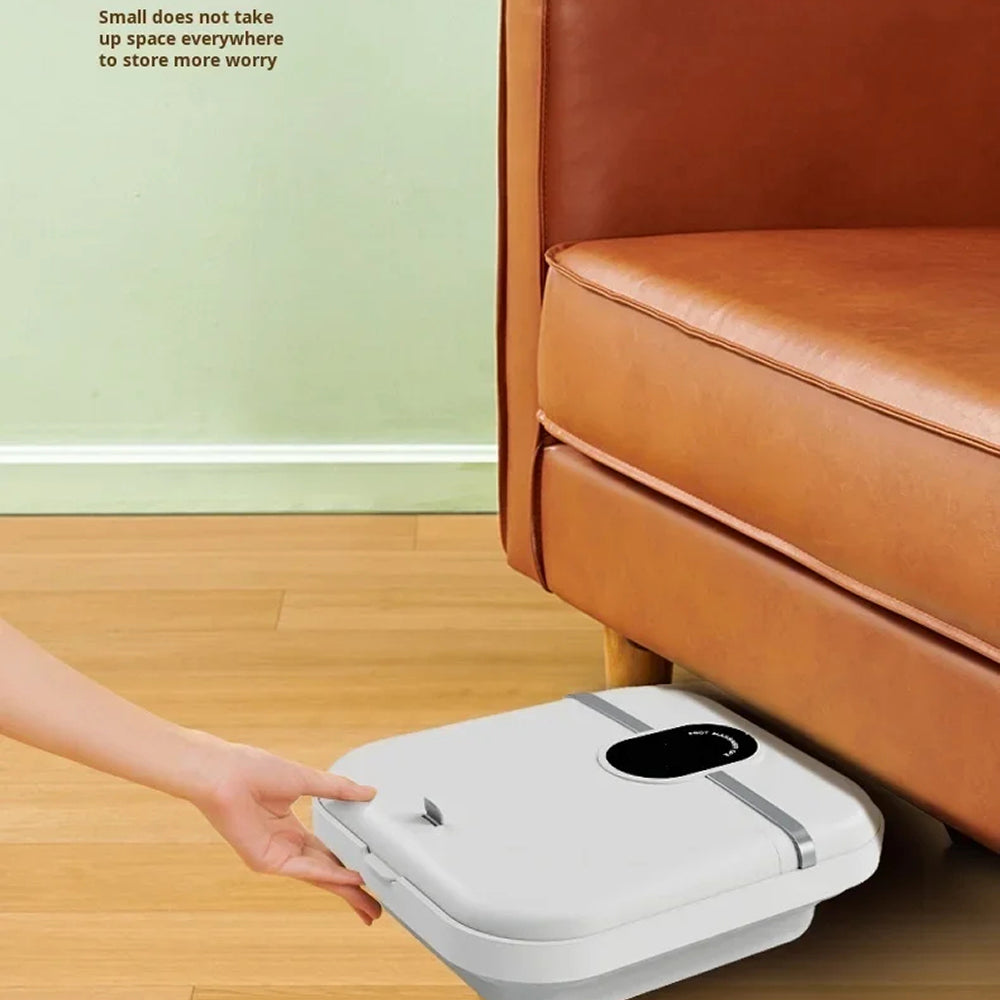 PudLuxi Foldable Foot Spa with 500W Heating and Shiatsu Massage