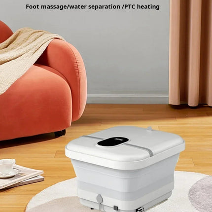PudLuxi Foldable Foot Spa with 500W Heating and Shiatsu Massage