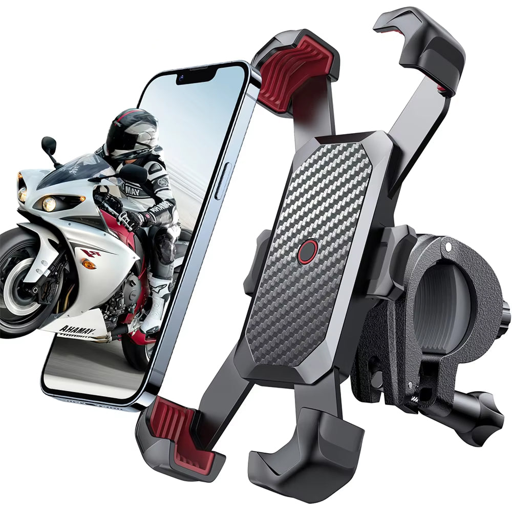 RidoFolix Auto-Lock Bike Phone Mount with 70LB Grip