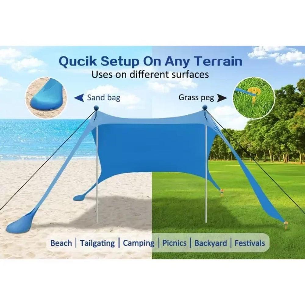 ShayDrifte Ultralight UPF 50 Beach Sun Shade Canopy