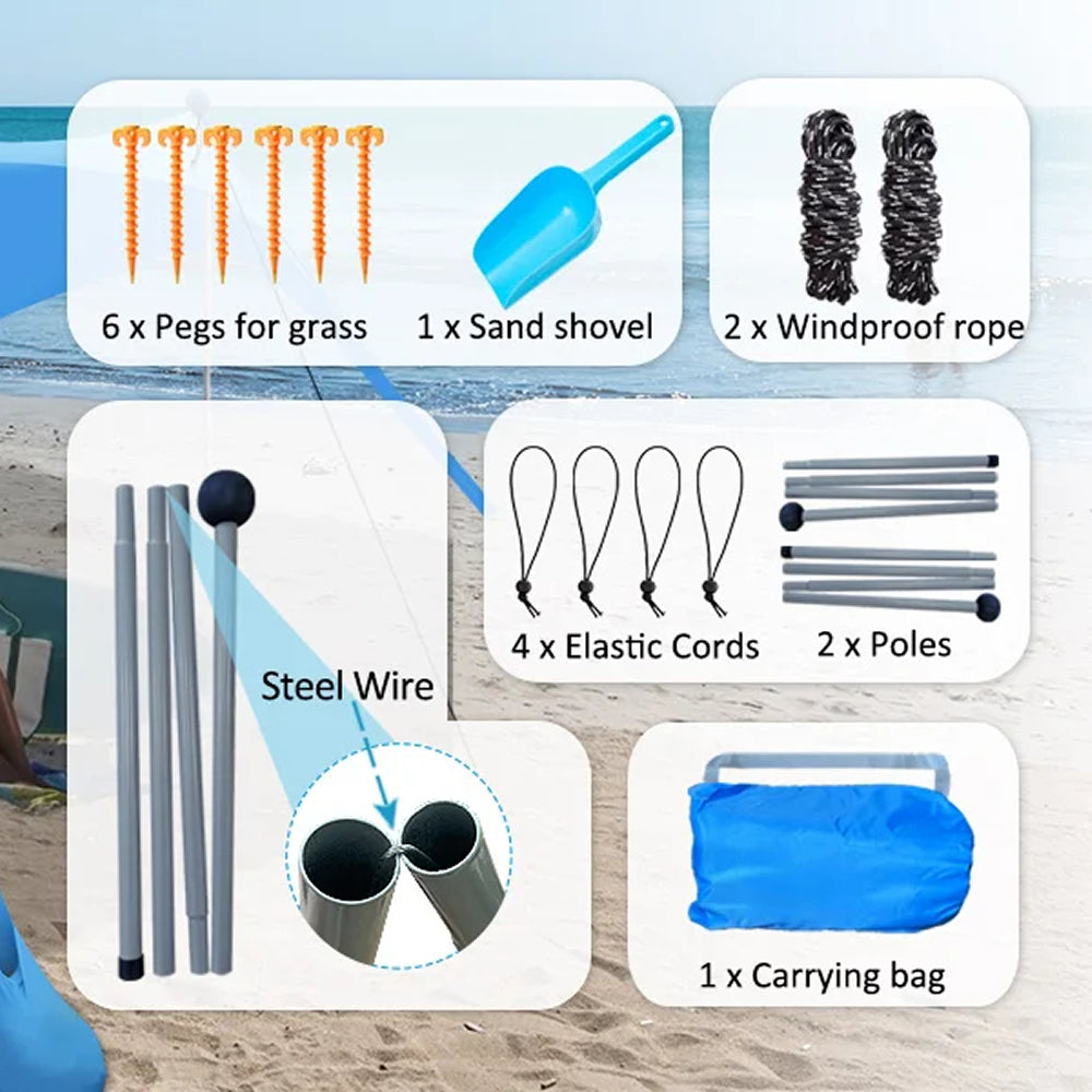 ShayDrifte Ultralight UPF 50 Beach Sun Shade Canopy