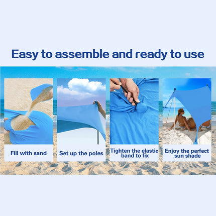ShayDrifte Ultralight UPF 50 Beach Sun Shade Canopy