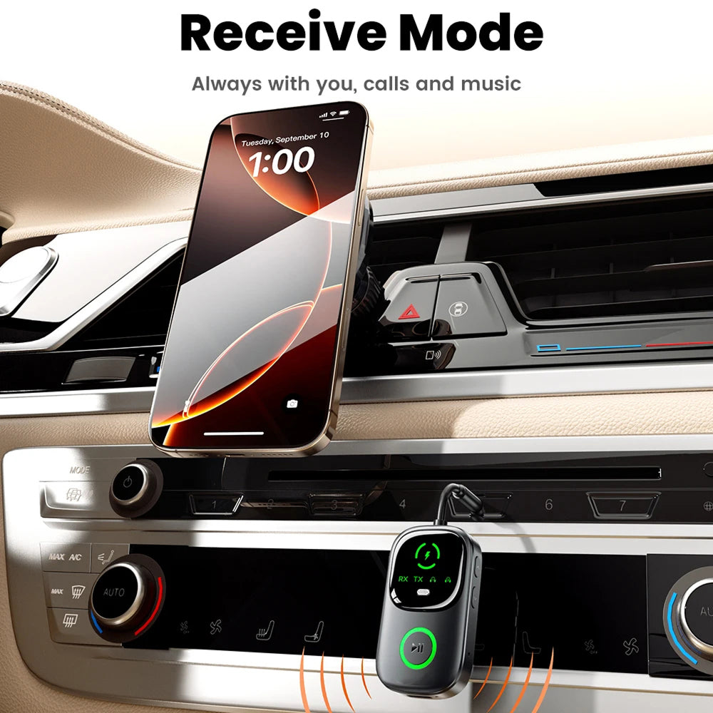 SkyePatt Airplane Bluetooth 5.4 Audio Adapter with Dual Pairing