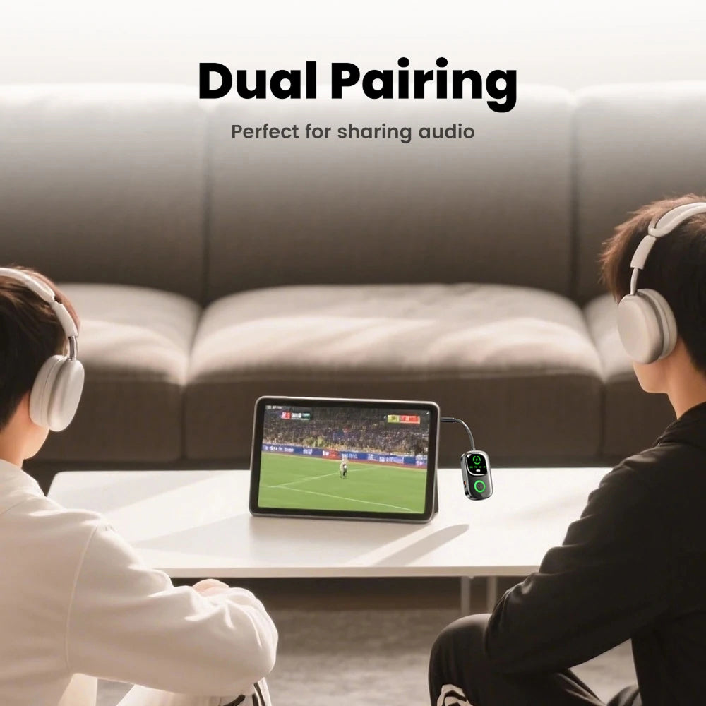 SkyePatt Airplane Bluetooth 5.4 Audio Adapter with Dual Pairing