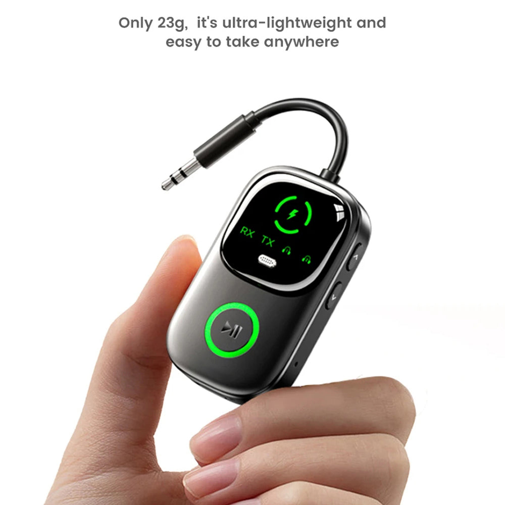 SkyePatt Airplane Bluetooth 5.4 Audio Adapter with Dual Pairing