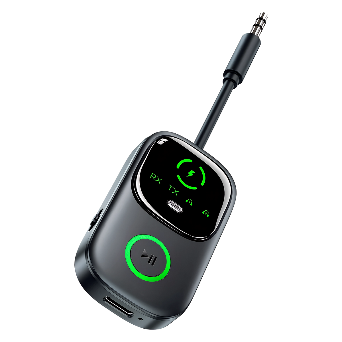 SkyePatt Airplane Bluetooth 5.4 Audio Adapter with Dual Pairing