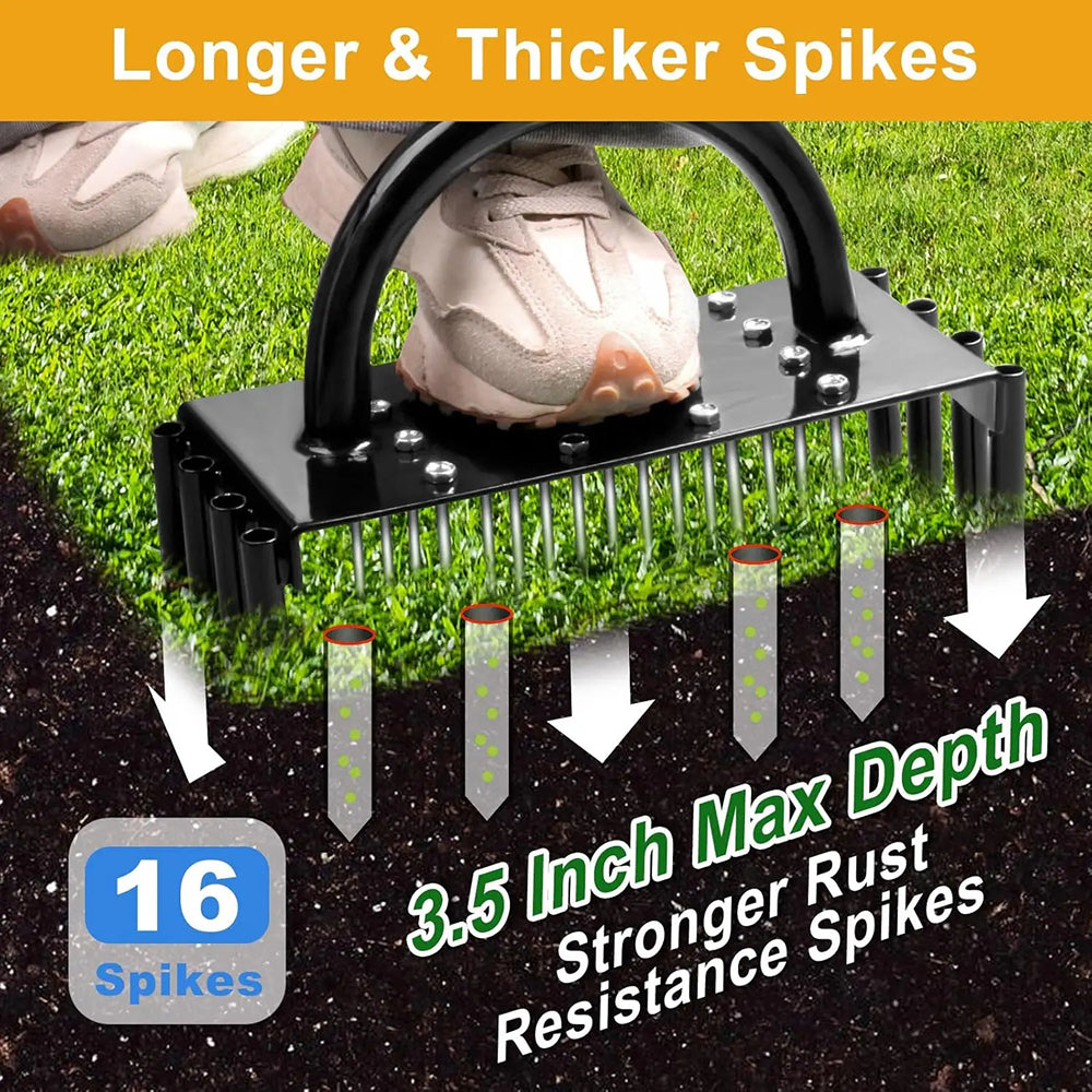 SoiluDril Dual-Action Manual Lawn Coring Aerator