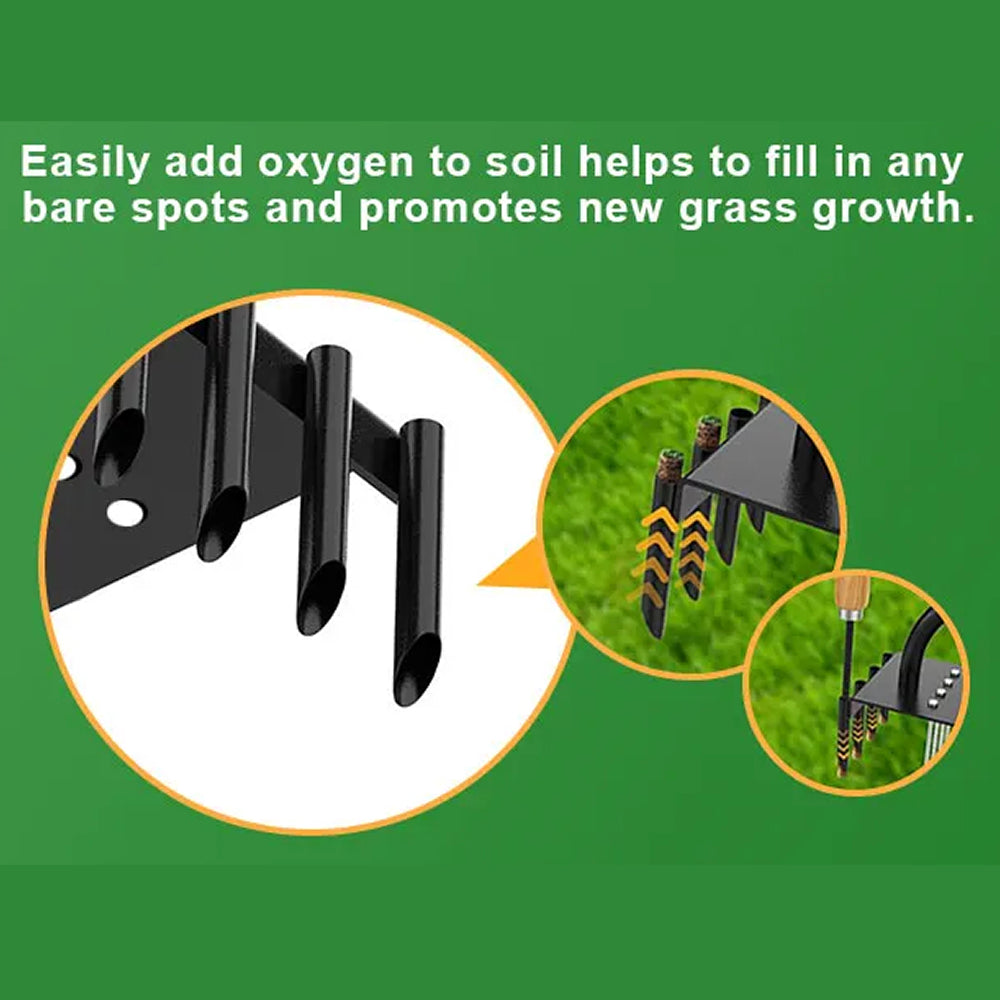 SoiluDril Dual-Action Manual Lawn Coring Aerator
