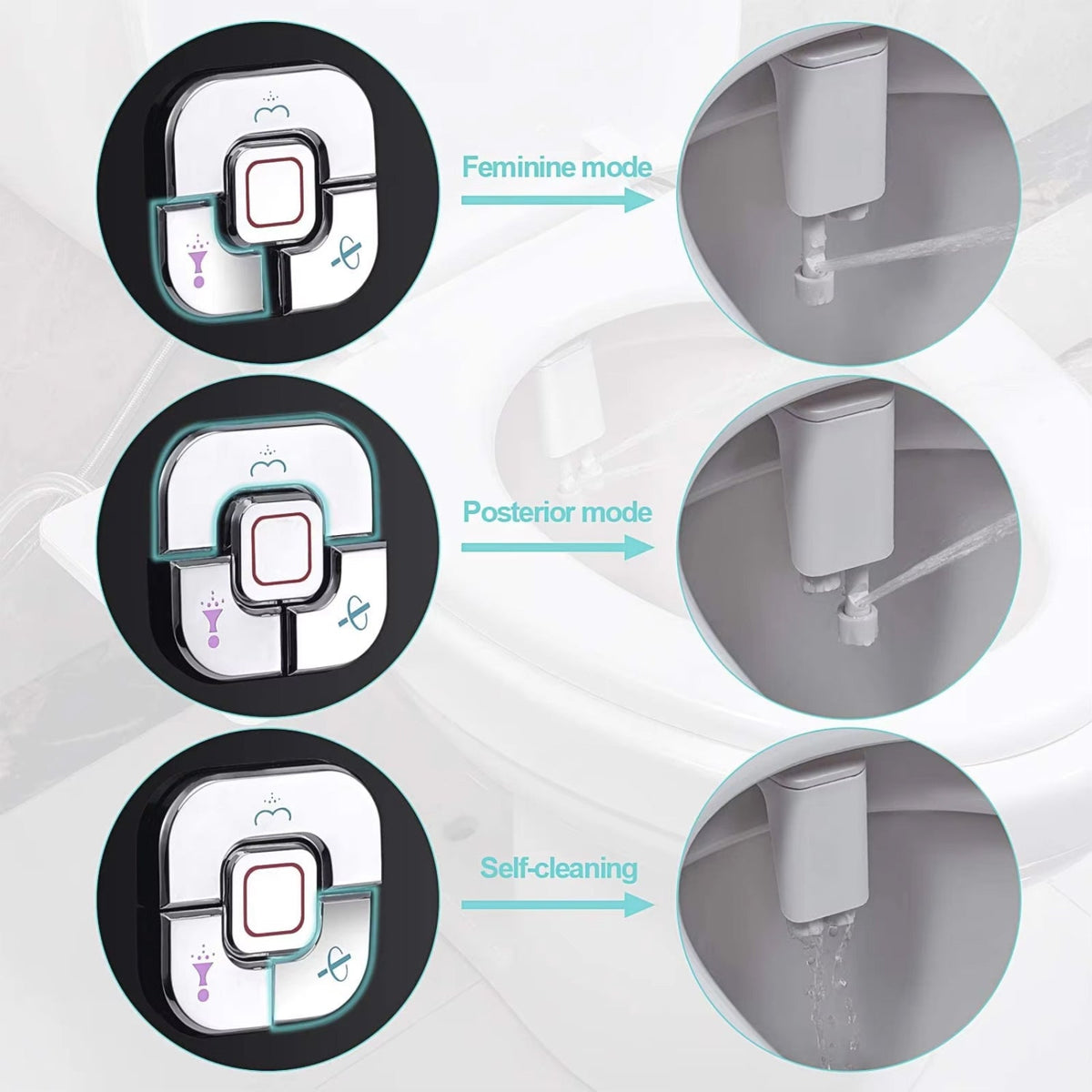 SplahExi Ultra-Thin Non-Electric Bidet Attachment for Bathroom Hygiene
