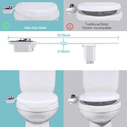 SplahExi Ultra-Thin Non-Electric Bidet Attachment for Bathroom Hygiene