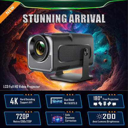 SuniiStage 4K Smart Projector with Android 11 and WiFi 6