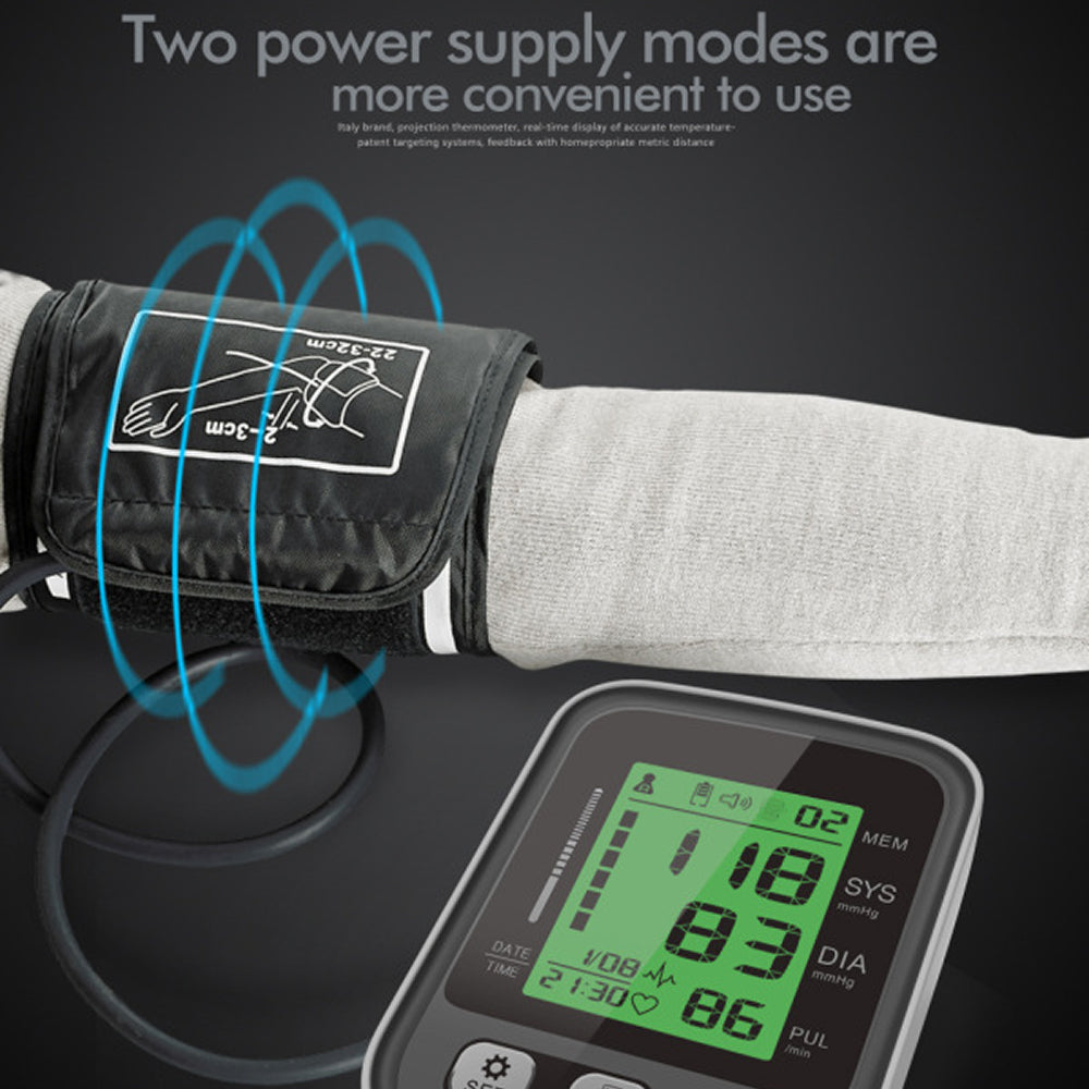 VitaTracki Clinical Blood Pressure Monitor with 3-Color LCD