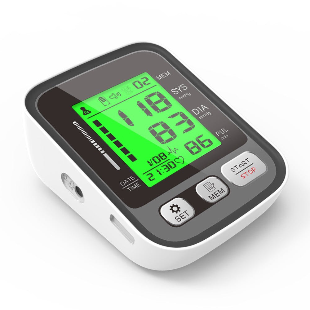 VitaTracki Clinical Blood Pressure Monitor with 3-Color LCD
