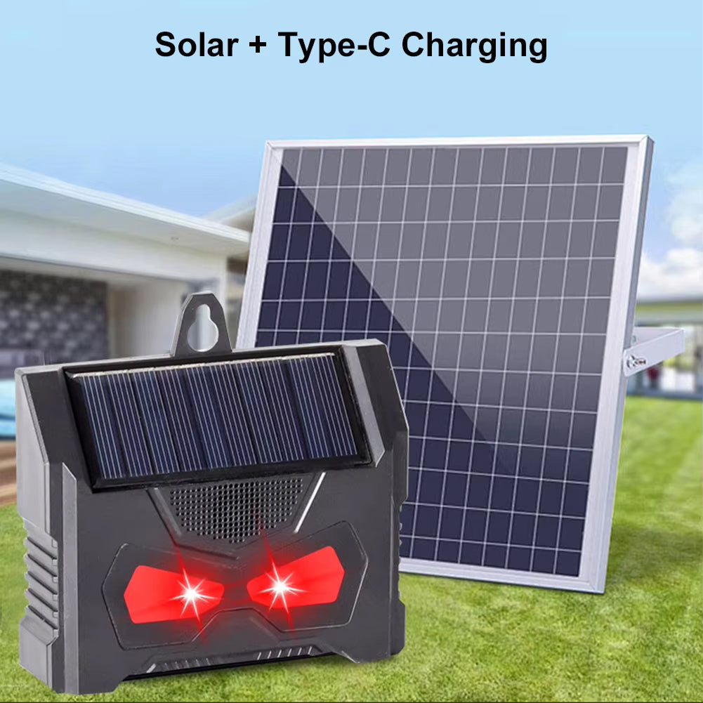 WufiRodo Solar-Powered Ultrasonic Pest Repeller